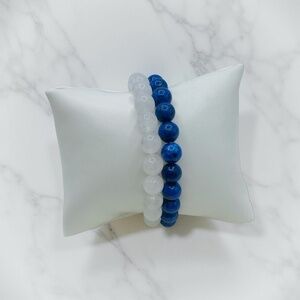 Ice & Water Beaded 8mm Beads Bracelet